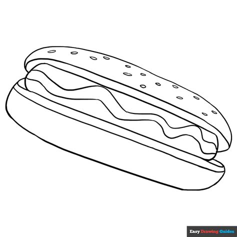 coloring pages   hot dog
