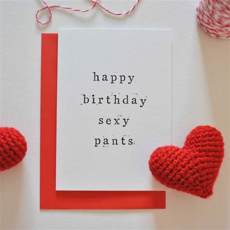 Happy Birthday Sexy Pants Or Lover Pants Card By The Two