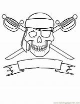 Jolly Roger Printable Skull Coloring Flag Pages Printablee Via Pirate Flags sketch template