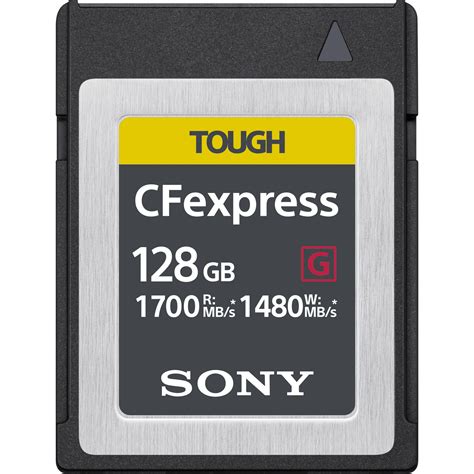Sony 128gb Cfexpress Type B Tough Memory Card Cebg128 J Bandh