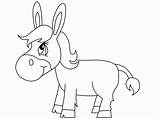 Donkey Preschool Canot Caballos Colorier Jugarycolorear Preschoolcrafts sketch template