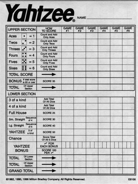 yahtzee score sheets  printable blank yahtzee score sheet gift