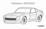 Coloring Datsun Pages 280zx 1980 Printable Car Print Book sketch template