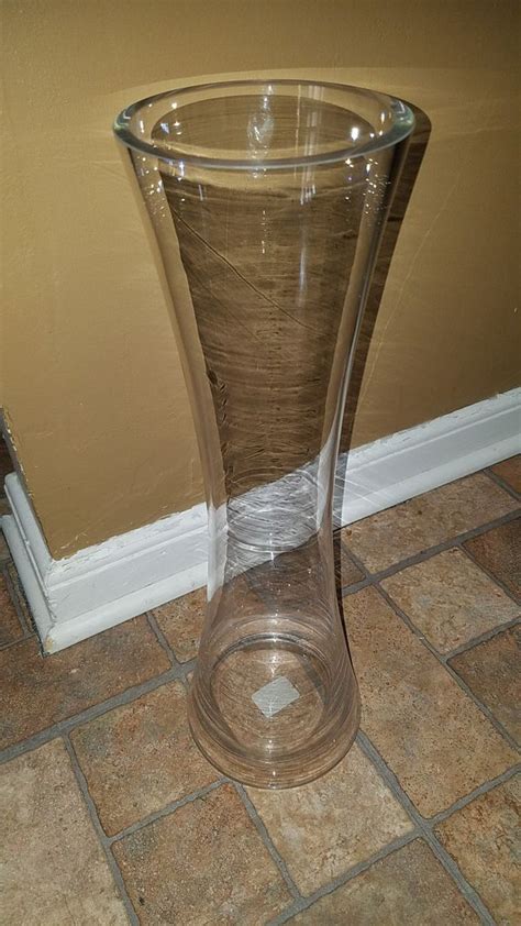 Handcrafted And Mouthblown Tall Clear Glass Floor Vase Lsa Intl Poland 17