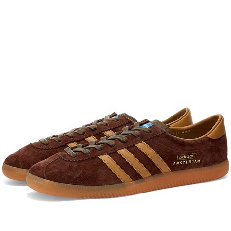 adidas amsterdam brown