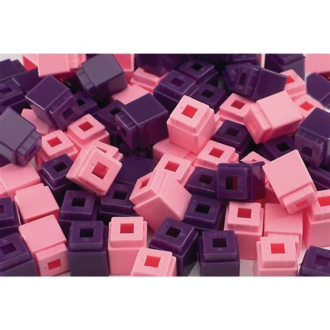 afmt unifix cubes pink pack  lda resources