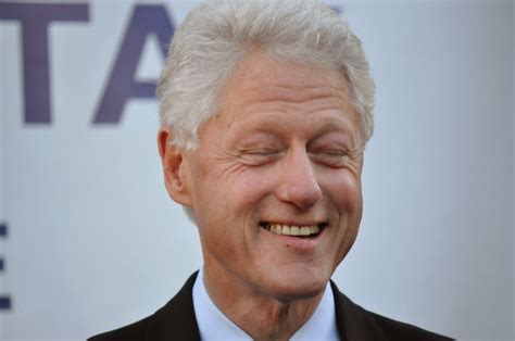 the ever expressive face of former president bill clinton