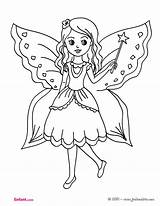 Fairy Coloring Printable Characters sketch template