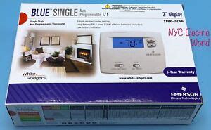 emerson single stage  programmable thermostat   heatcool  ebay