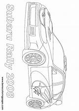 Rally Coloring Car Pages Subaru Impreza Template sketch template