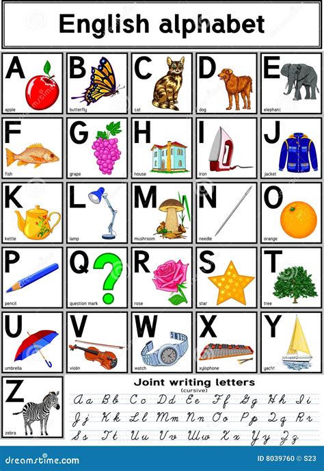 english alphabet stock photo image