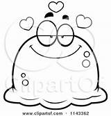 Blob Cartoon Pudgy Infatuated Clipart Thoman Cory Outlined Coloring Vector Drunk 2021 sketch template
