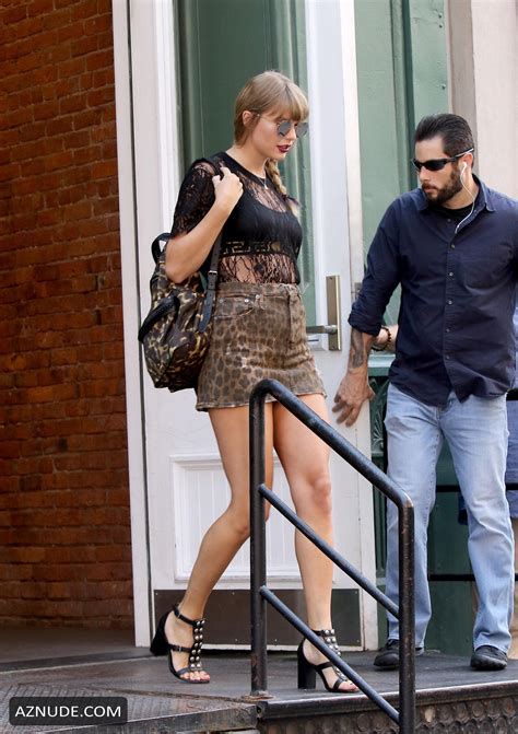 Taylor Swift Upskirt In Her Tribeca Apartment In New York