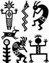 Stencils Southwest Aborigenes Petroglyphs Kokopelli Símbolos Simbolos Indios Nativos Southwestern Americanos Indigenas Rupestre Indians Precolombinos Rupestres Indio Nativo Petroglyph Alebrijes sketch template