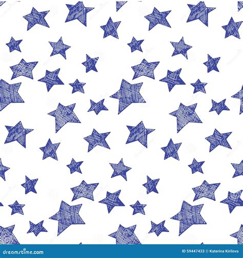 stars pattern stock vector illustration  element hand