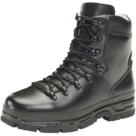 brandit bw mountain boots leather hiking tactical outdoor mens footwear black ebay