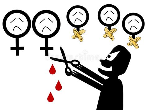 female genital mutilation fgm stock vector image 42869284