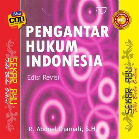 Jual Buku Pengantar Hukum Indonesia Abdoel Djamali Shopee Indonesia