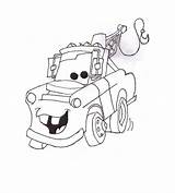 Mater Tow Coloringhome Collegesportsmatchups sketch template
