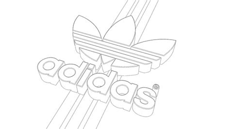 printable coloring pages   adidas sign coloring pages