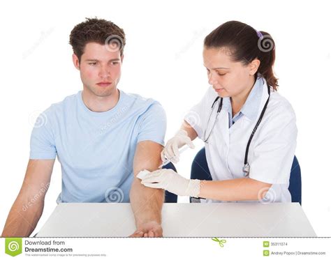 doctor giving treatment to patient stock images image 35311074