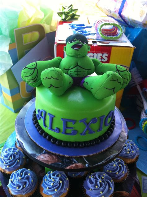 hulk cake images birthday card message