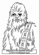 Wars Star Chewbacca Coloring Character Pages Printable War Colouring Dibujo Wookie Kids Template A4 Pdf Categories Templates sketch template