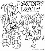 Kong Donkey Coloring Pages Diddy King Printable Mario Kids Print Sheets Coloringhome Don Jungle Country Super Donkeys Colouring Popular Color sketch template