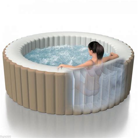 Intex Purespa 6 Person Bubble Inflatable Hot Tub