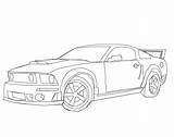 Shelby Gt500 sketch template