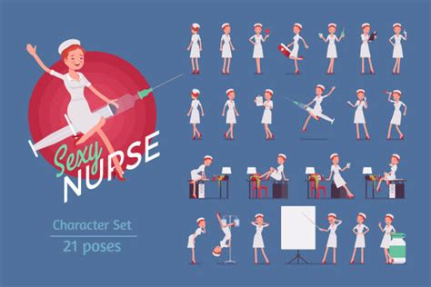 Stressed Nurse Illustrations Royalty Free Vector Graphics