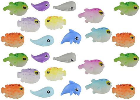 cute soft fish figurines adorable ocean mini toys easter egg filler small novelty prize