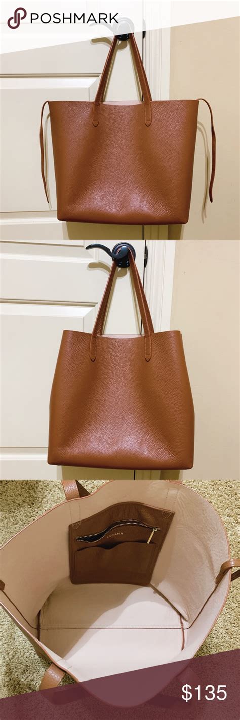 Cuyana Classic Structured Leather Tote Leather Tote Cuyana Bag