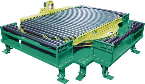 model crr powered turntable automated conveyor systems  engineered material