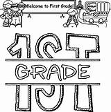 Grade Coloring 1st School Pages Wecoloringpage sketch template