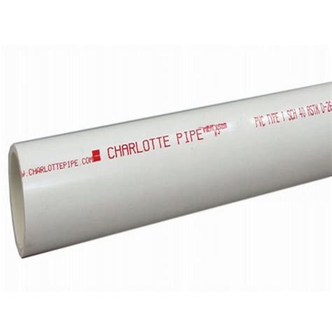 charlotte pipe     ft  schedule  pvc pipe  lowescom