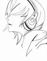 Emo Anime Drawing Boy Headphones Girl Sketch Drawings Guys Cool Sketches Getdrawings Headphone Paintingvalley Collection sketch template
