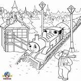 Thomas Coloring Pages Train Printable Friends Christmas Sheets Kids Engine Tank Tree Winter Xmas Snow Games Children Holiday Clip Toys sketch template