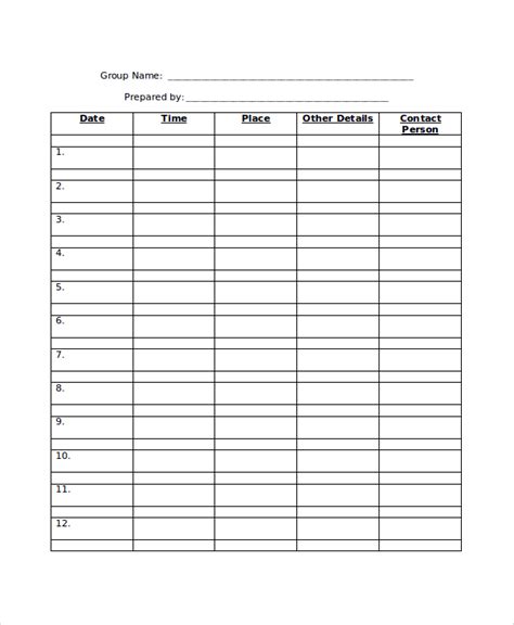 sample monthly work schedule templates   ms word excel