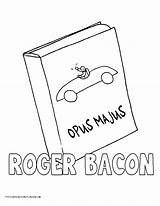 Bacon Pages Template History Coloring sketch template
