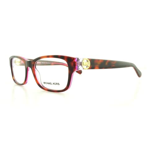 michael kors eyeglasses mk8001 ravenna 3003 tortoise pink purple 53mm