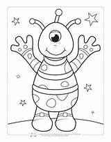 Alien Bitsy Itsy Itsybitsyfun Preschool Underpants Desenhos Gezegenler Uzay Adultos Bekannte Gesichter Astronaut Maternelle sketch template