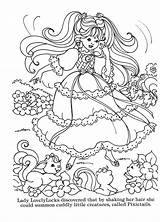 Lady Locks Lovely Coloring Pages Book Begining Edited Printing Books sketch template