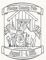 Fair Contest Coloring County sketch template