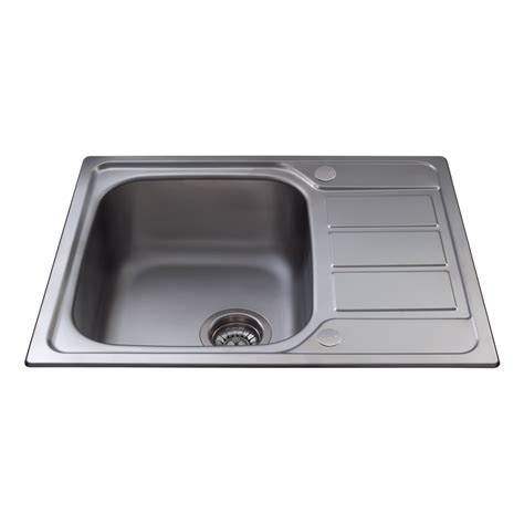 kass stainless steel single bowl sink  mini drainer cda