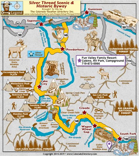 colorado scenic byways map system map