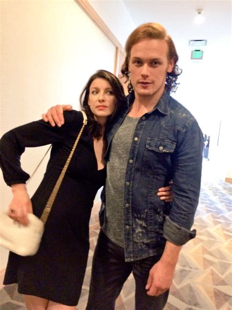 new pic of sam heughan and caitriona balfe outlander online