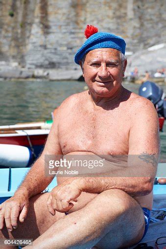 Portrait Of Old Italian Man On Boat Vernazza Photo Getty Images