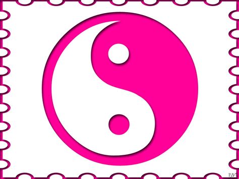yin  pink white  images  clkercom vector clip art