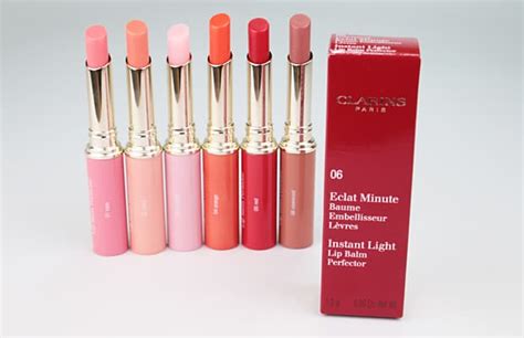 clarins instant light lip balm perfector swatches review